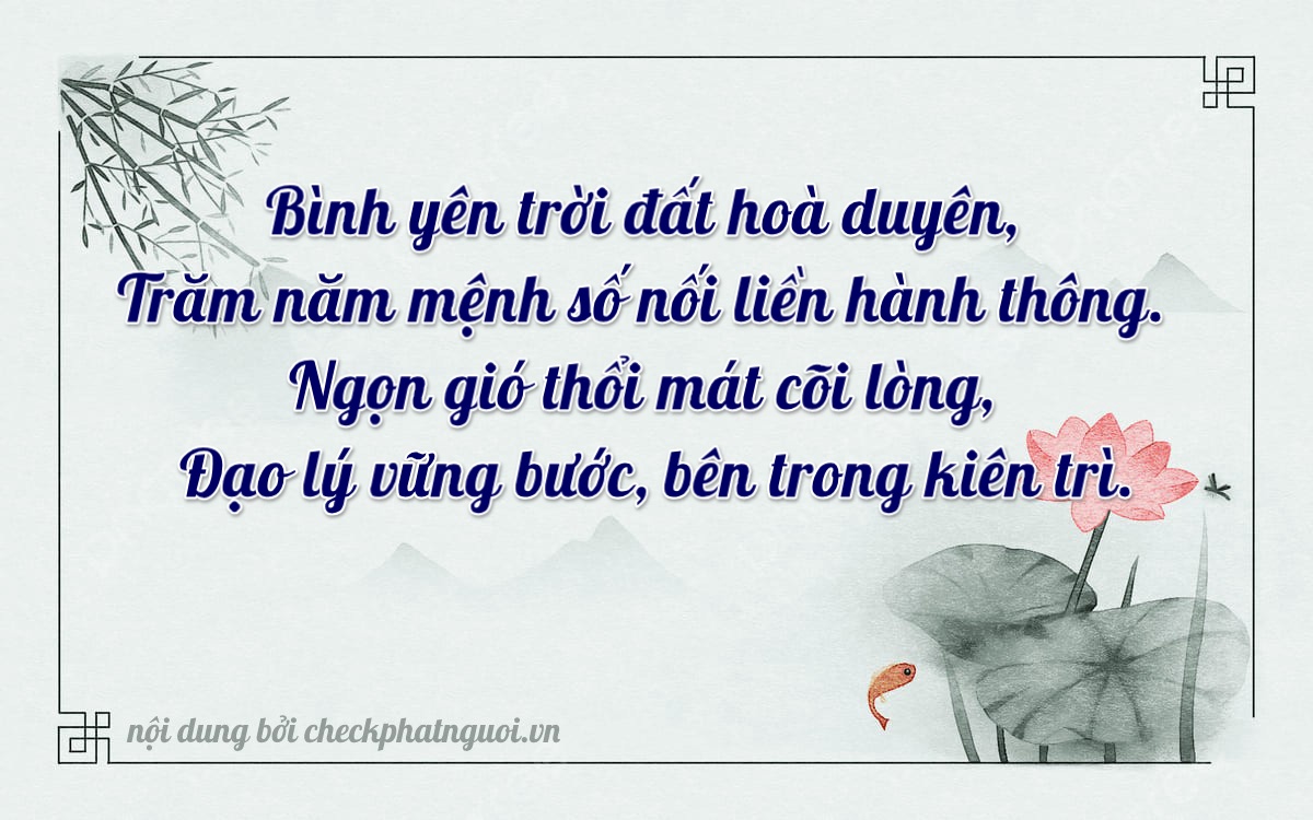 Bài thơ ý nghĩa cho <b>biển số 37A-81141</b> tại website checkphatnguoi.vn