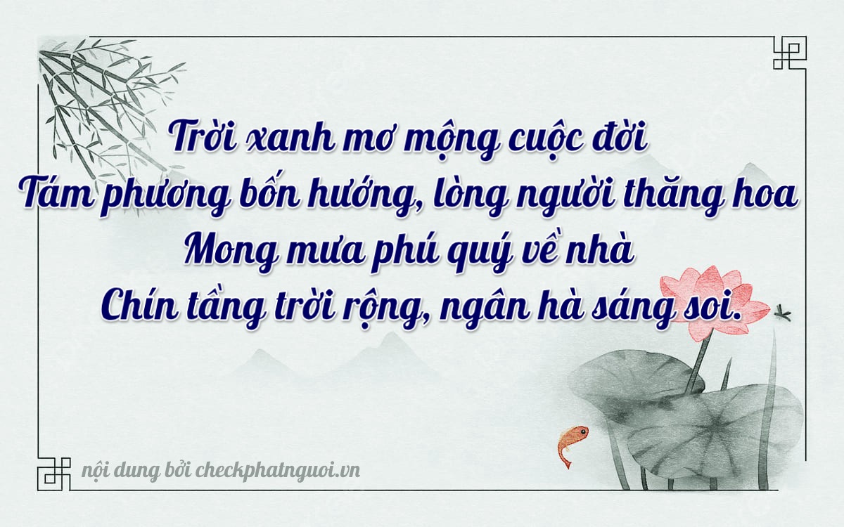 Bài thơ ý nghĩa cho <b>biển số 37A-81937</b> tại website checkphatnguoi.vn