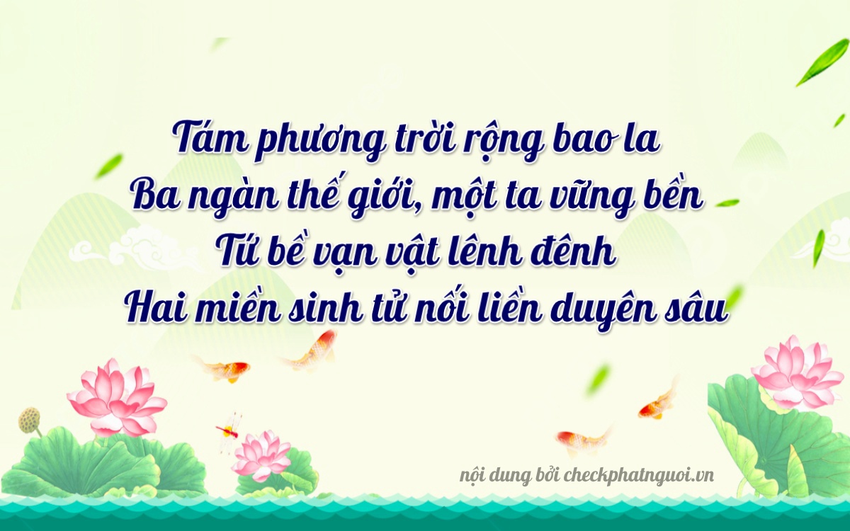 Bài thơ ý nghĩa cho <b>biển số 37A-83482</b> tại website checkphatnguoi.vn