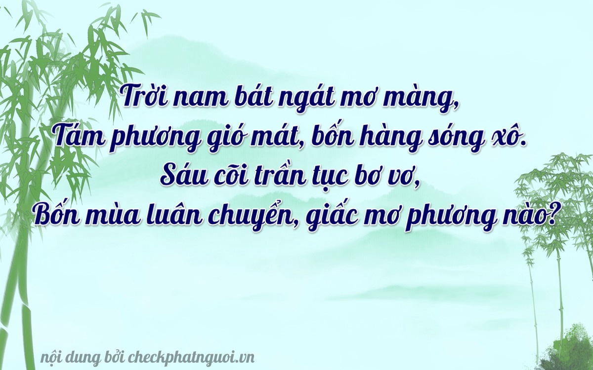 Bài thơ ý nghĩa cho <b>biển số 37A-83647</b> tại website checkphatnguoi.vn