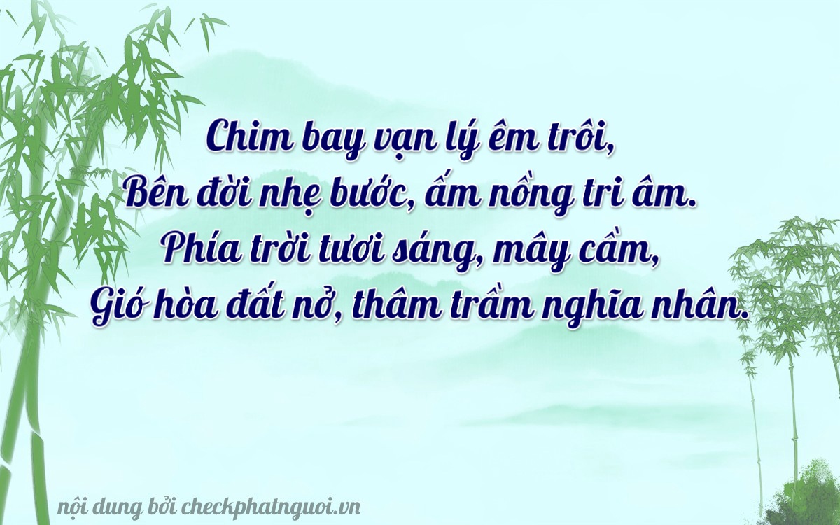 Bài thơ ý nghĩa cho <b>biển số 37A-84130</b> tại website checkphatnguoi.vn