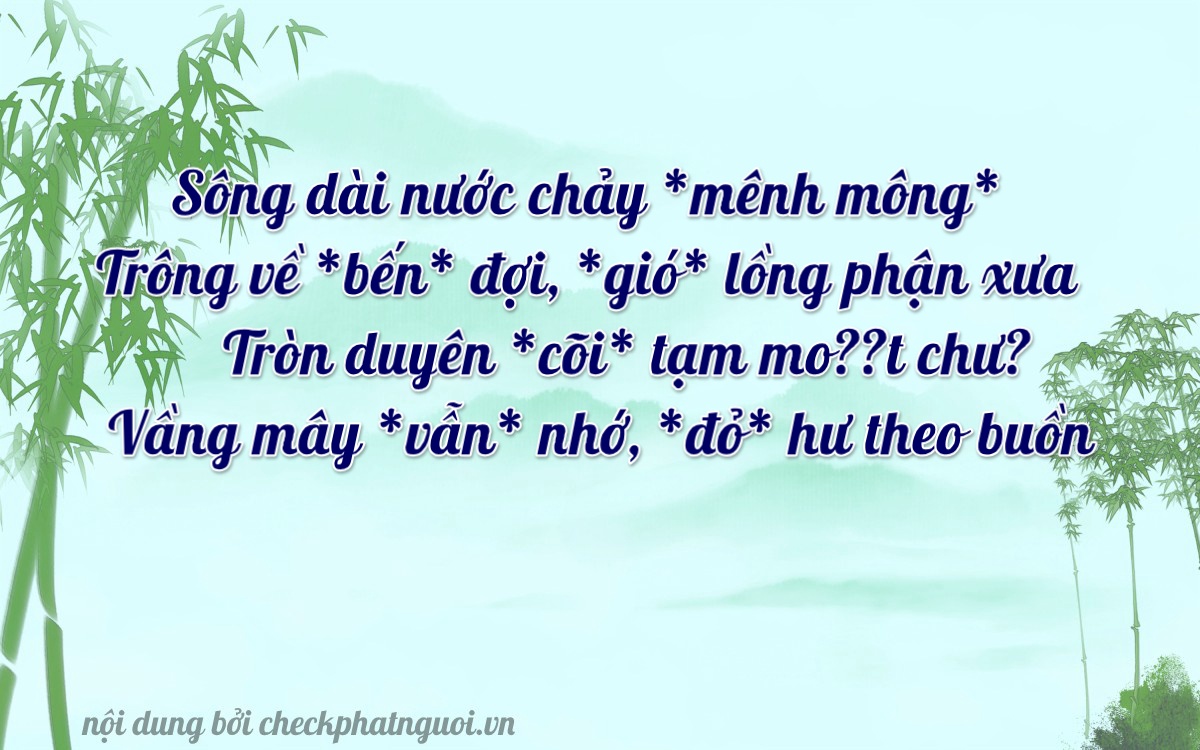 Bài thơ ý nghĩa cho <b>biển số 37A-85678</b> tại website checkphatnguoi.vn