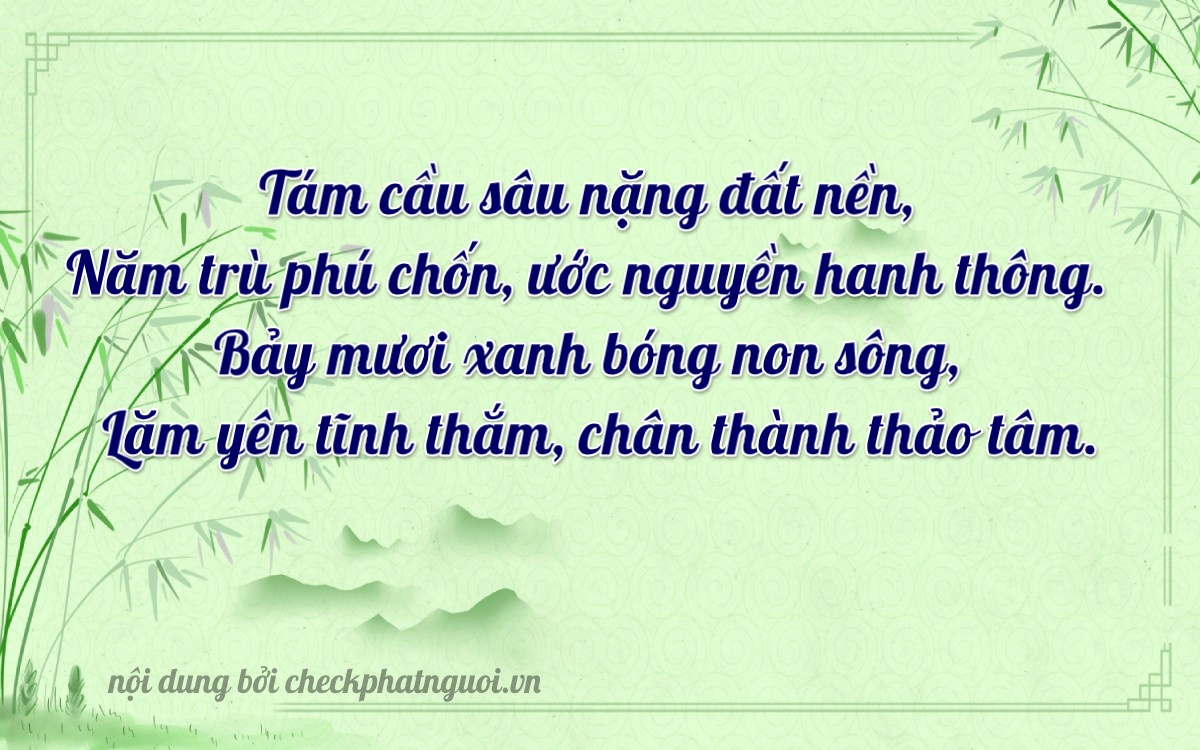 Bài thơ ý nghĩa cho <b>biển số 37A-85755</b> tại website checkphatnguoi.vn