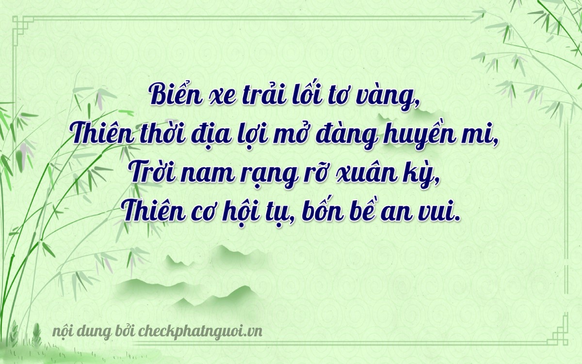 Bài thơ ý nghĩa cho <b>biển số 37A-87777</b> tại website checkphatnguoi.vn