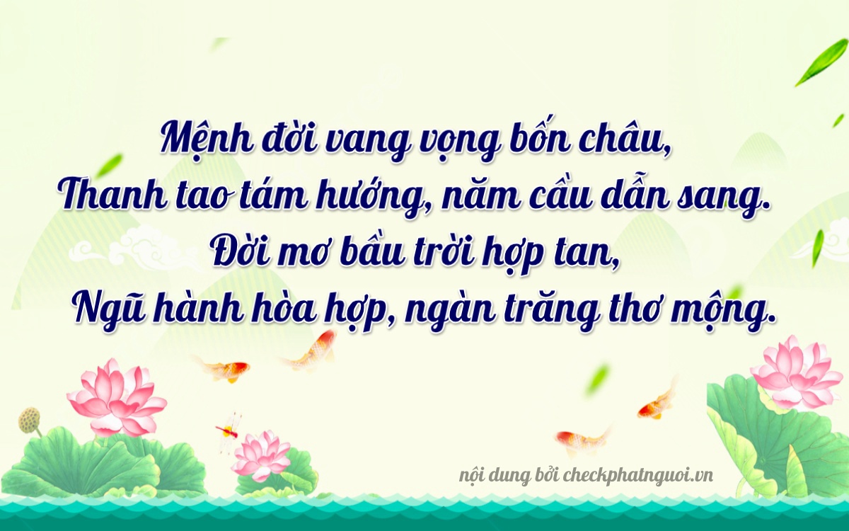 Bài thơ ý nghĩa cho <b>biển số 37A-89364</b> tại website checkphatnguoi.vn