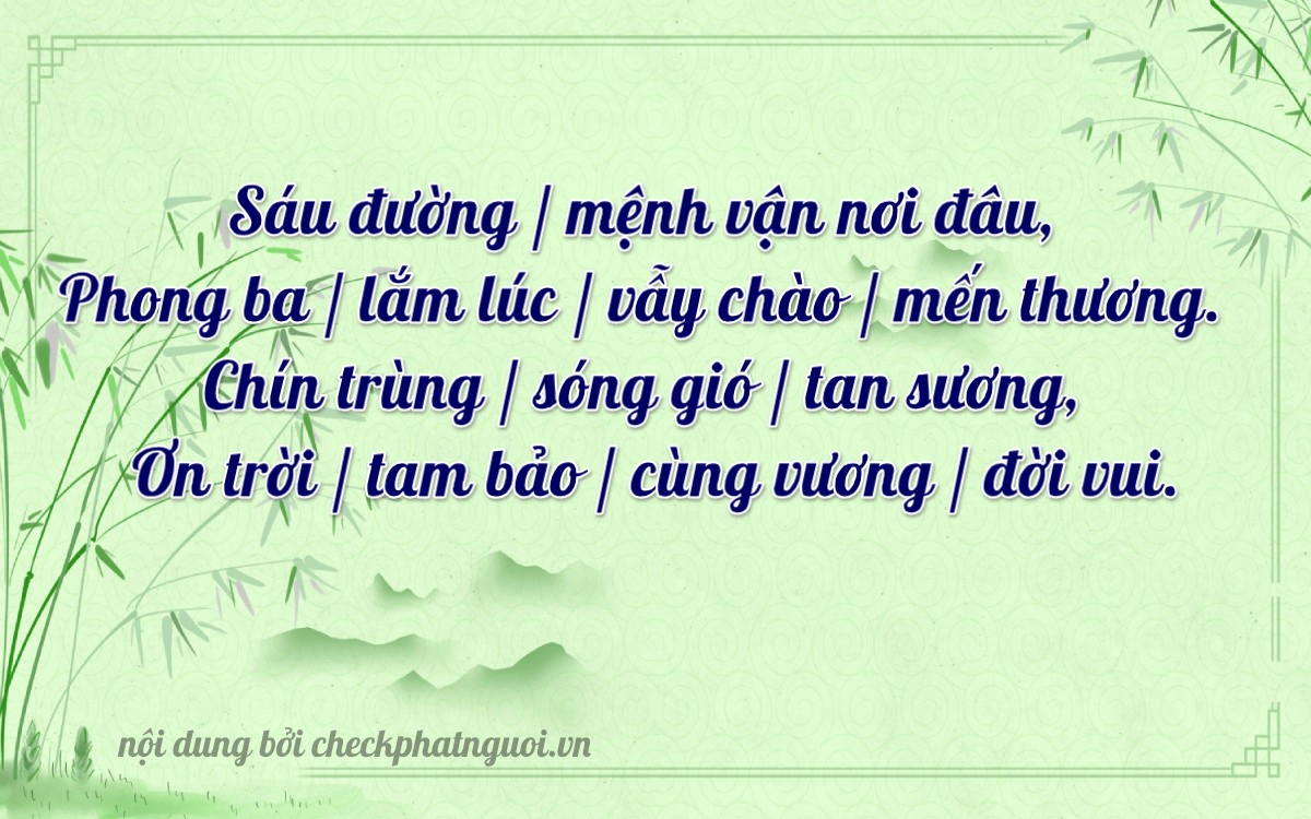 Bài thơ ý nghĩa cho <b>biển số 37A-89704</b> tại website checkphatnguoi.vn