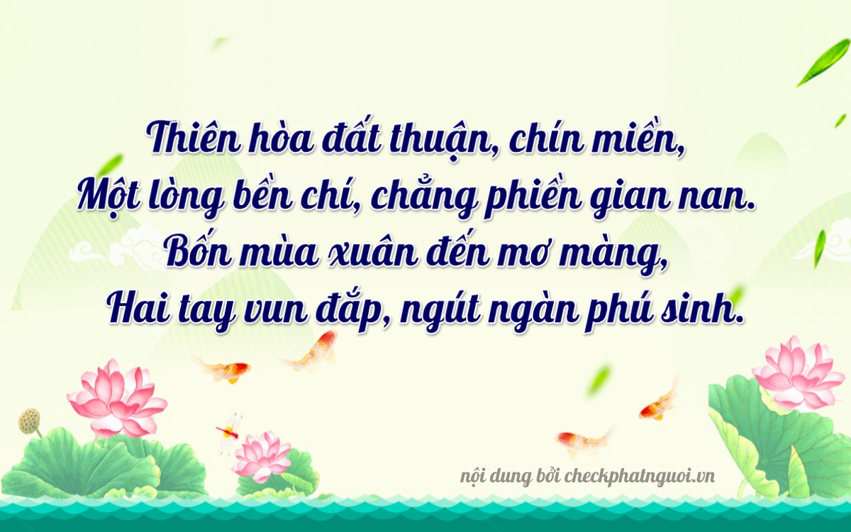 Bài thơ ý nghĩa cho <b>biển số 37A-91428</b> tại website checkphatnguoi.vn