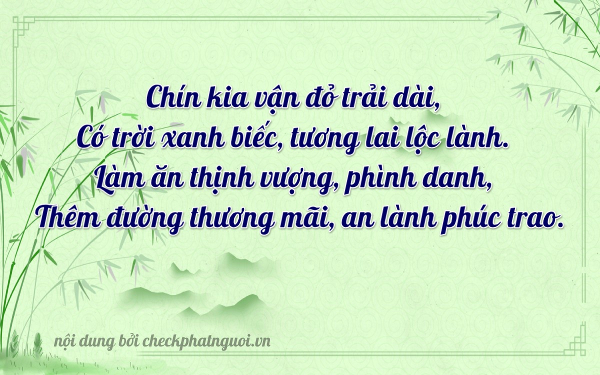 Bài thơ ý nghĩa cho <b>biển số 37A-91531</b> tại website checkphatnguoi.vn