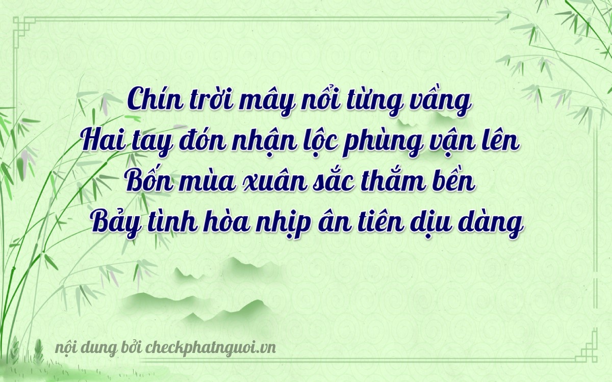 Bài thơ ý nghĩa cho <b>biển số 37A-92147</b> tại website checkphatnguoi.vn