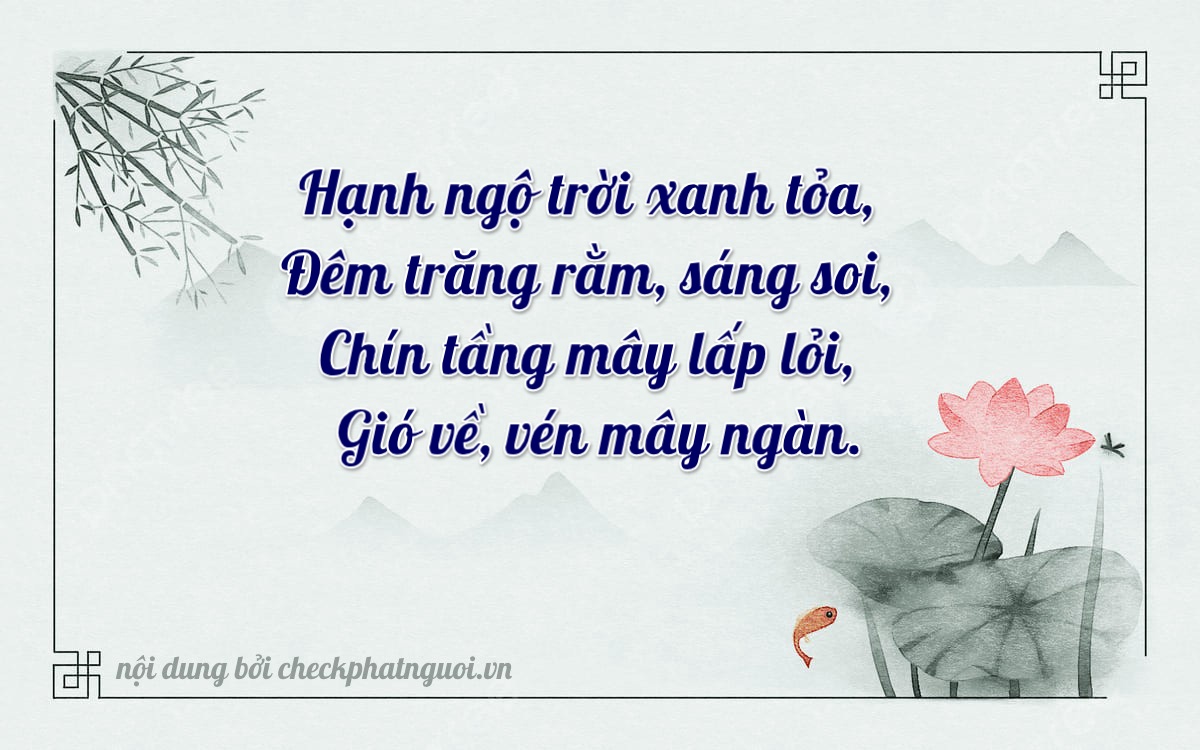 Bài thơ ý nghĩa cho <b>biển số 37A-92554</b> tại website checkphatnguoi.vn