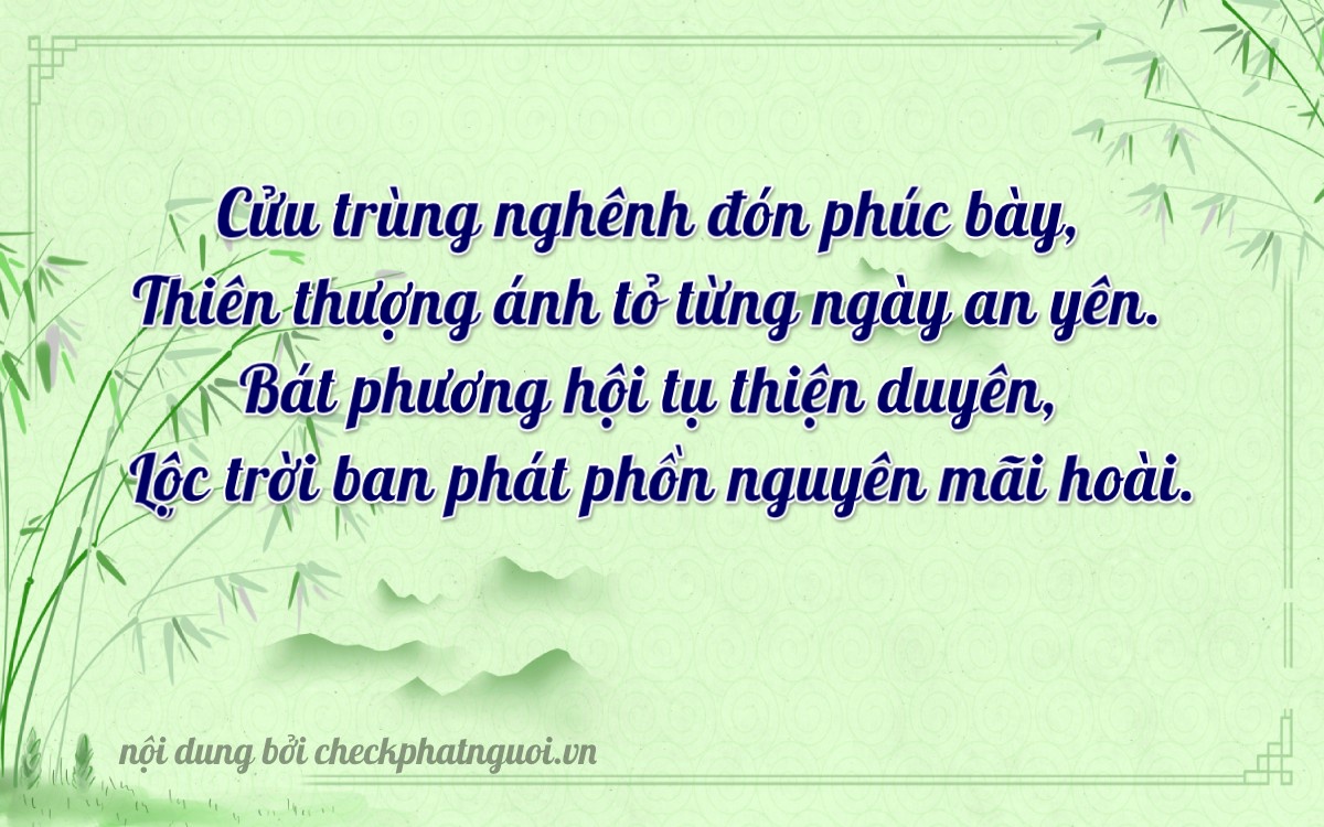 Bài thơ ý nghĩa cho <b>biển số 37A-92869</b> tại website checkphatnguoi.vn