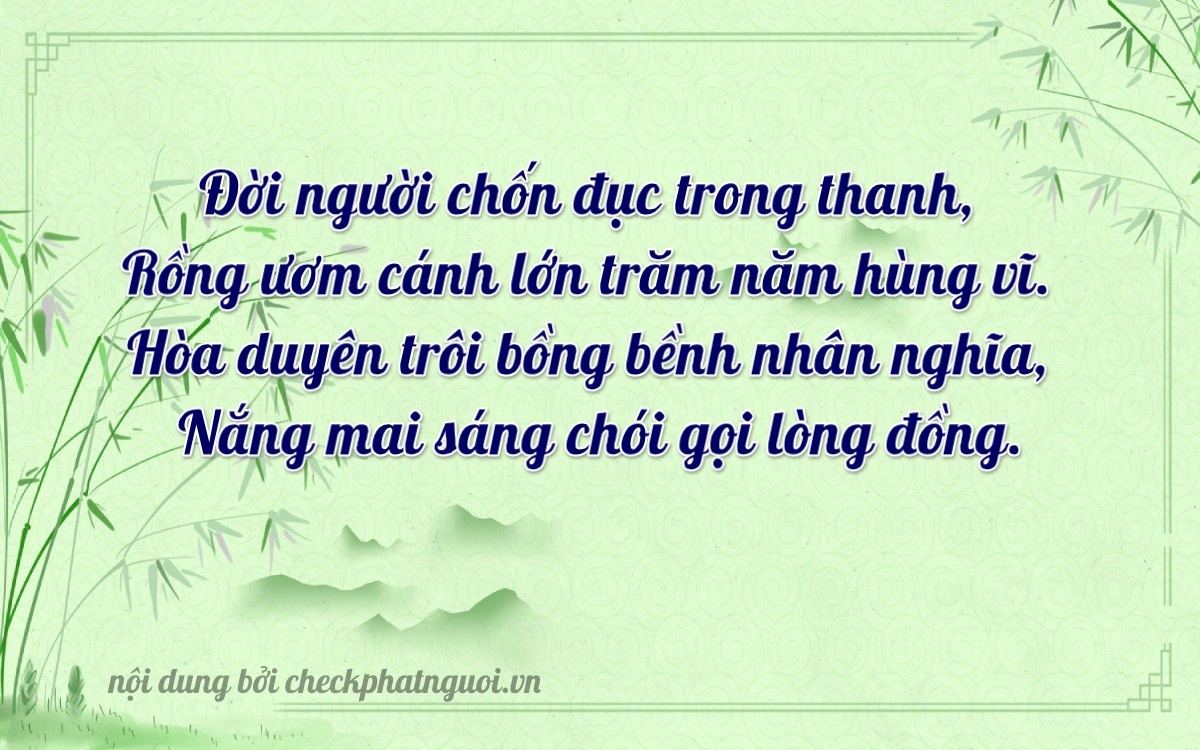 Bài thơ ý nghĩa cho <b>biển số 37A-93326</b> tại website checkphatnguoi.vn