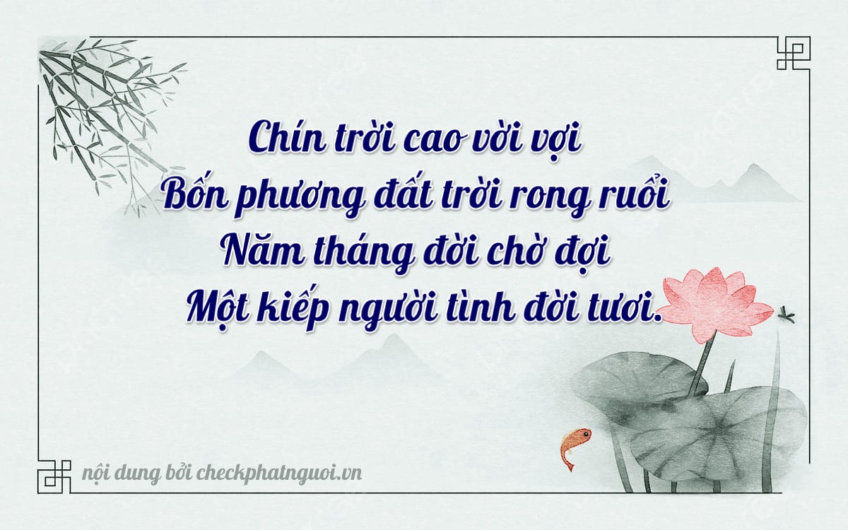 Bài thơ ý nghĩa cho <b>biển số 37A-94519</b> tại website checkphatnguoi.vn