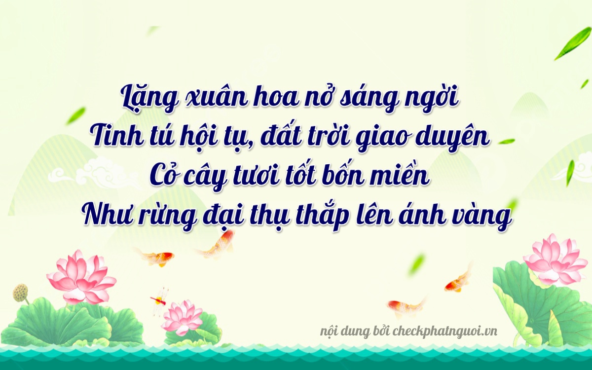 Bài thơ ý nghĩa cho <b>biển số 37A-96040</b> tại website checkphatnguoi.vn
