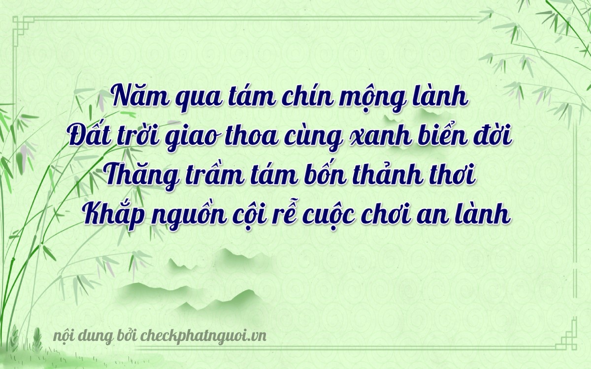 Bài thơ ý nghĩa cho <b>biển số 37A-96208</b> tại website checkphatnguoi.vn