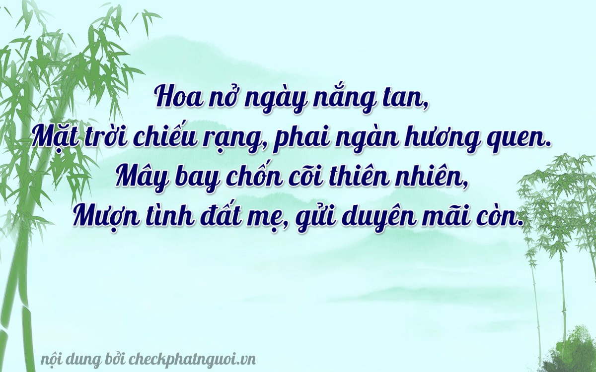 Bài thơ ý nghĩa cho <b>biển số 37A-96639</b> tại website checkphatnguoi.vn