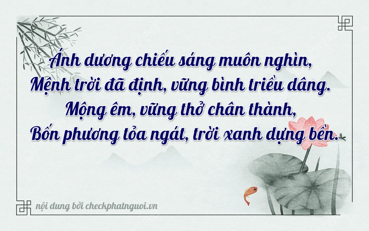 Bài thơ ý nghĩa cho <b>biển số 37A-96877</b> tại website checkphatnguoi.vn