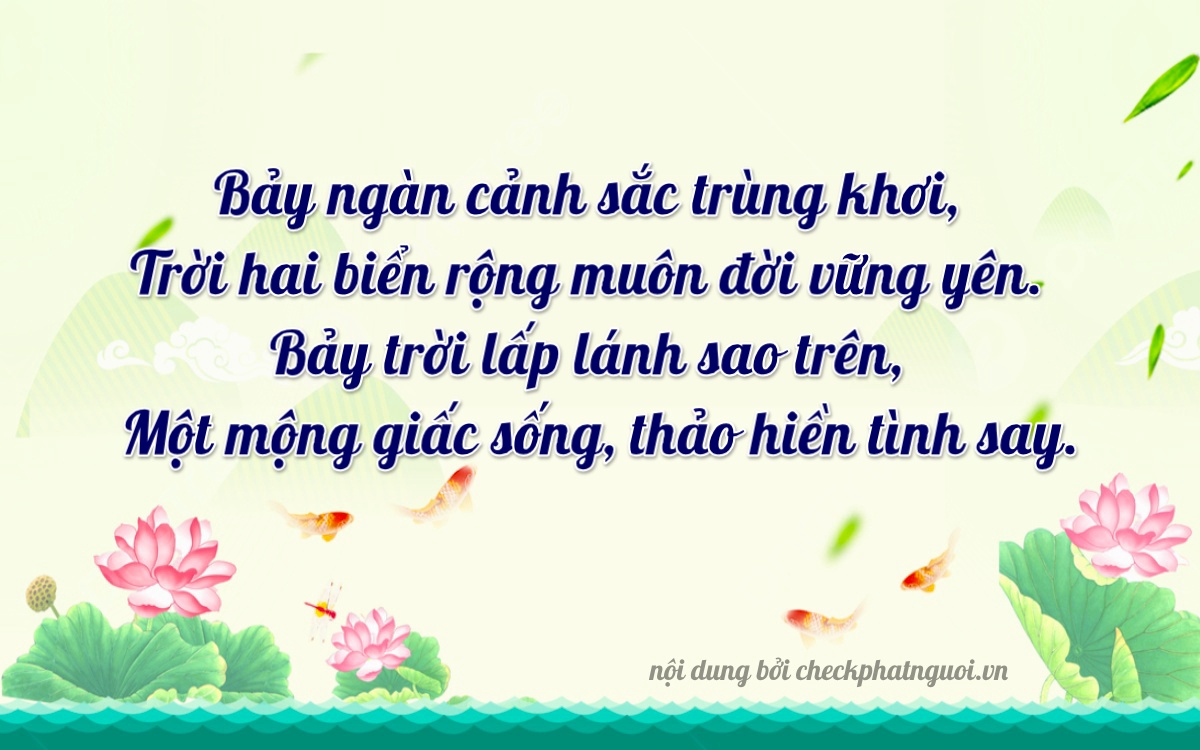 Bài thơ ý nghĩa cho <b>biển số 37A-97791</b> tại website checkphatnguoi.vn
