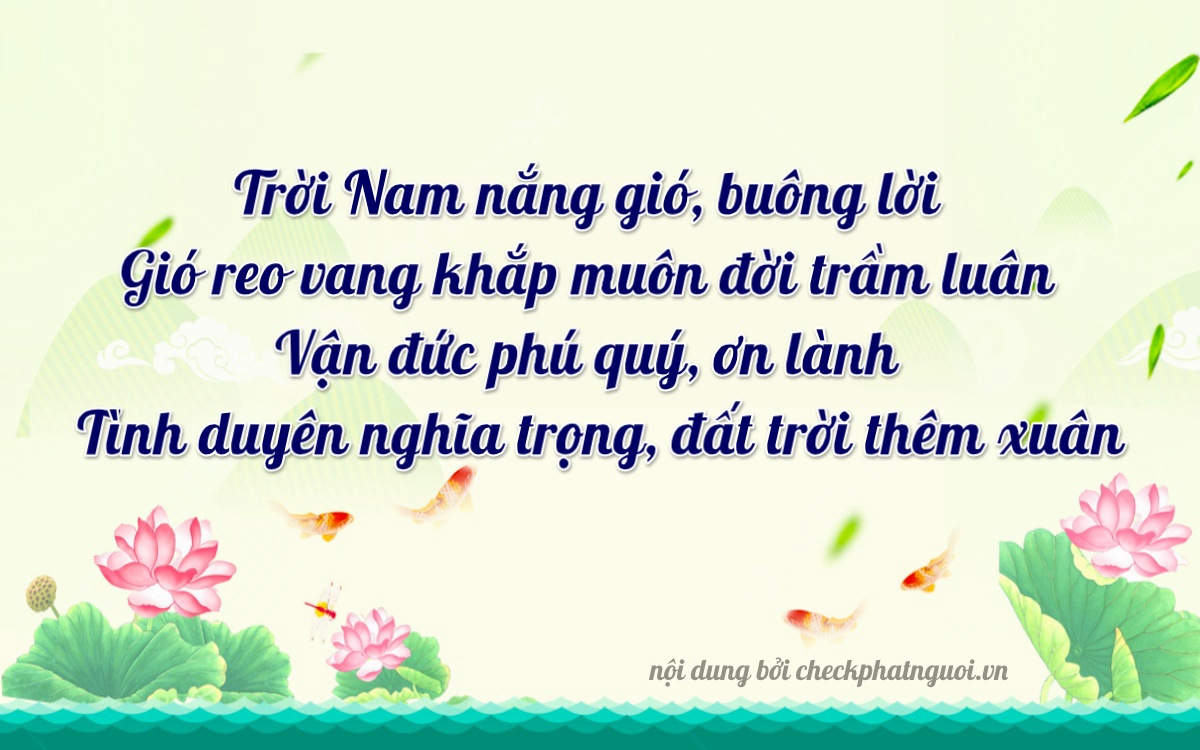 Bài thơ ý nghĩa cho <b>biển số 37A-97957</b> tại website checkphatnguoi.vn