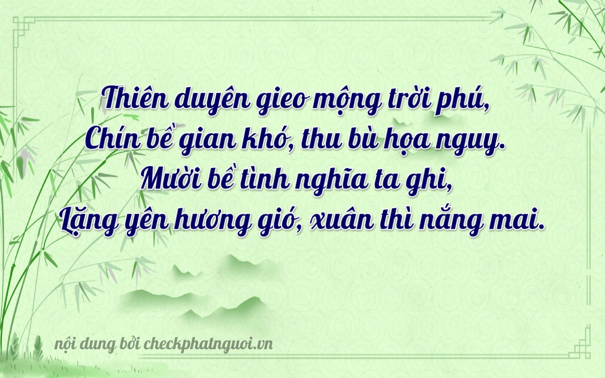Bài thơ ý nghĩa cho <b>biển số 37A-98910</b> tại website checkphatnguoi.vn