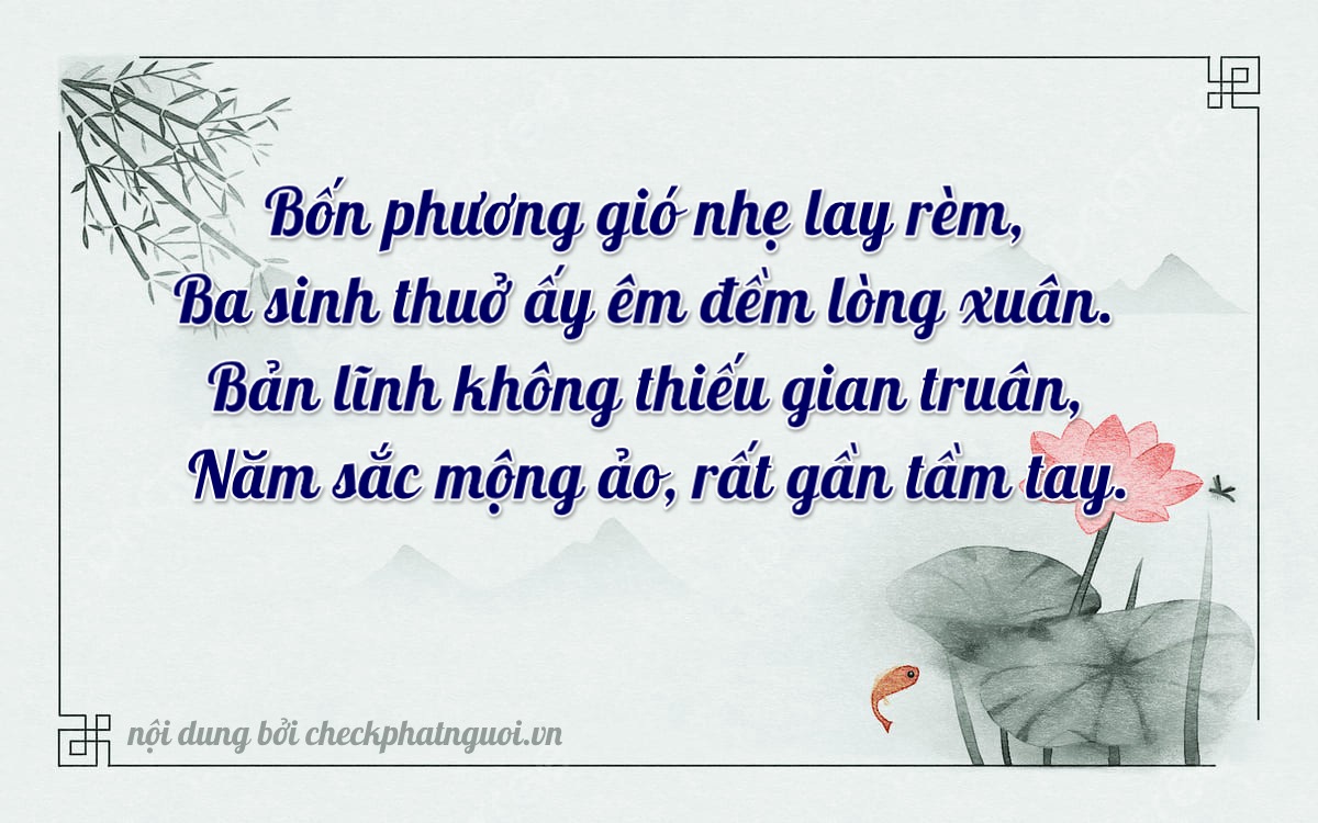 Bài thơ ý nghĩa cho <b>biển số 37AA-03465</b> tại website checkphatnguoi.vn