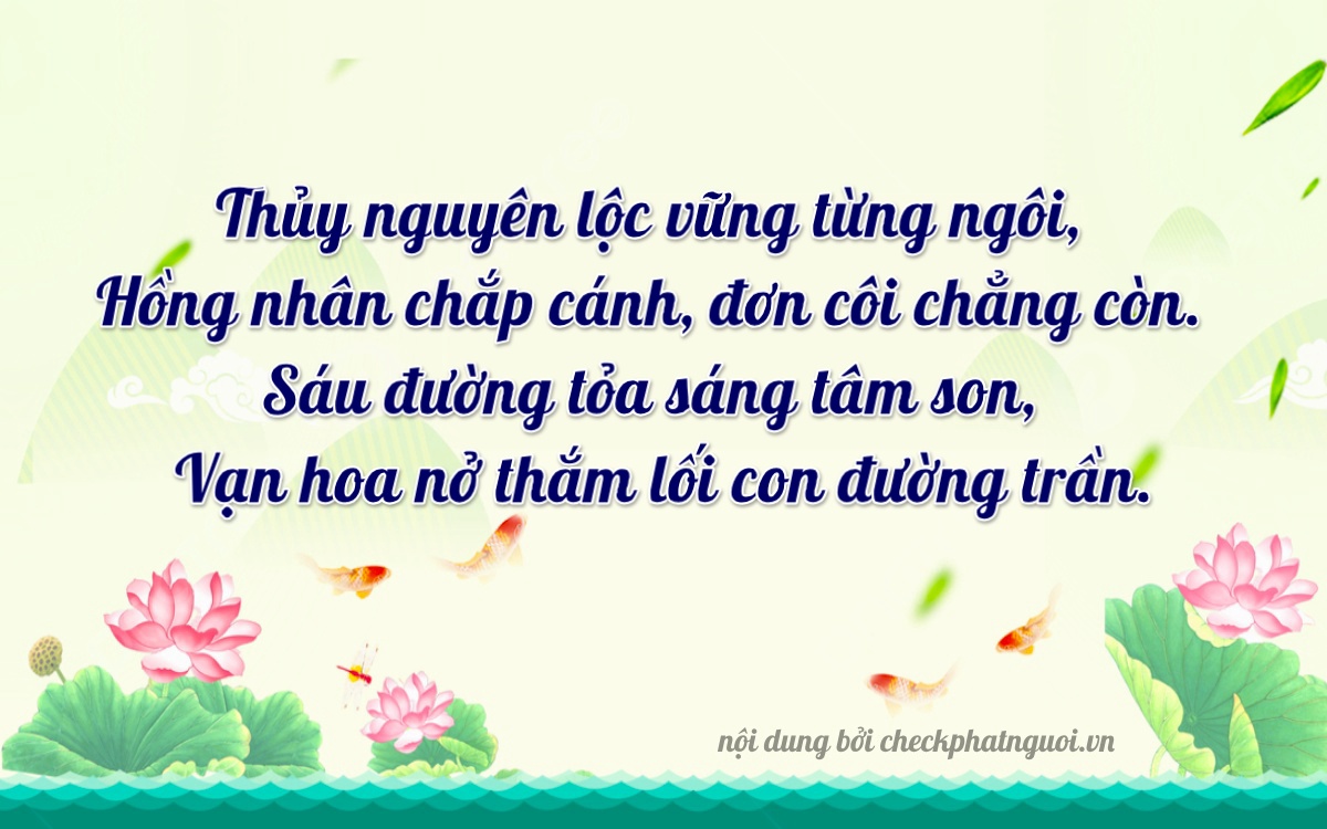 Bài thơ ý nghĩa cho <b>biển số 37AA-10660</b> tại website checkphatnguoi.vn