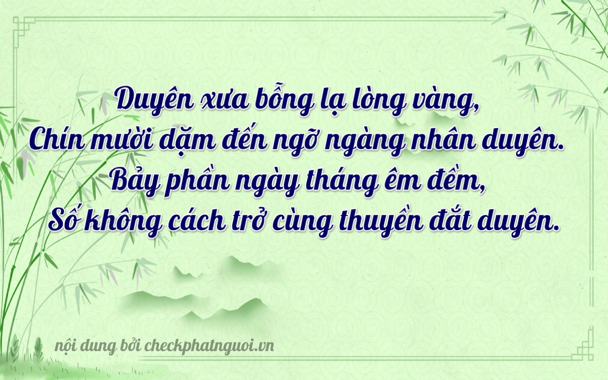 Bài thơ ý nghĩa cho <b>biển số 37AA-11790</b> tại website checkphatnguoi.vn