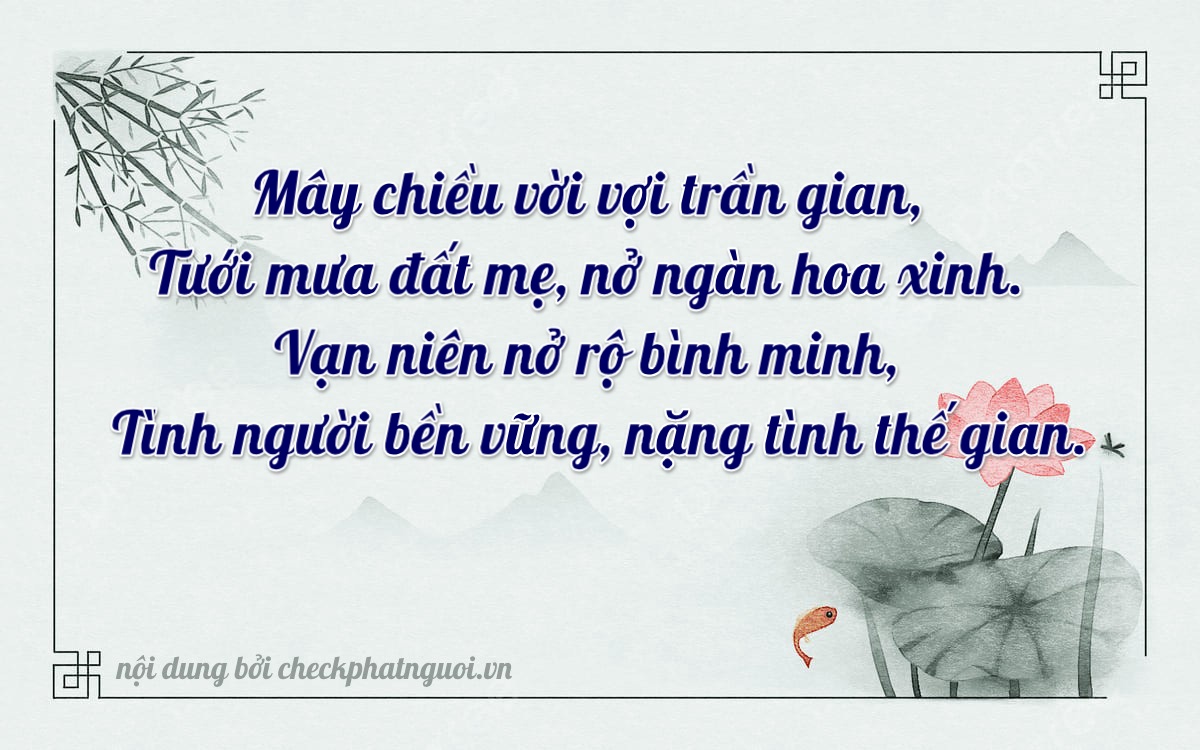 Bài thơ ý nghĩa cho <b>biển số 37AA-11923</b> tại website checkphatnguoi.vn