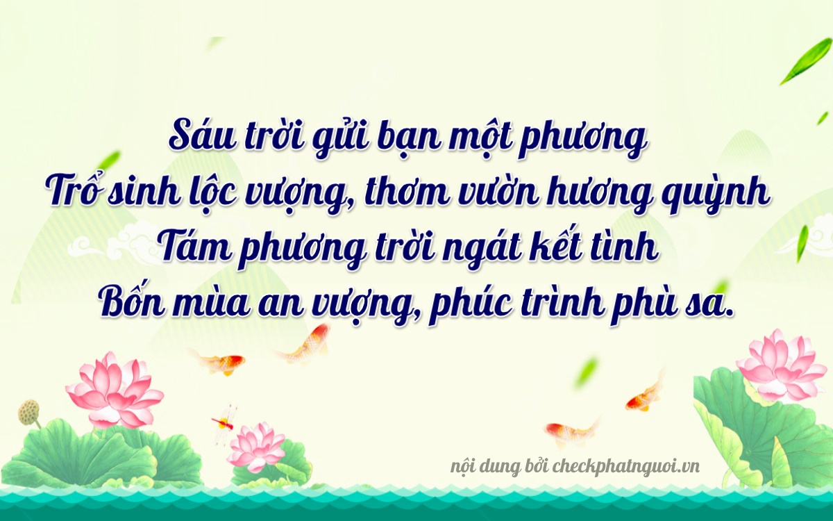 Bài thơ ý nghĩa cho <b>biển số 37AB-08646</b> tại website checkphatnguoi.vn