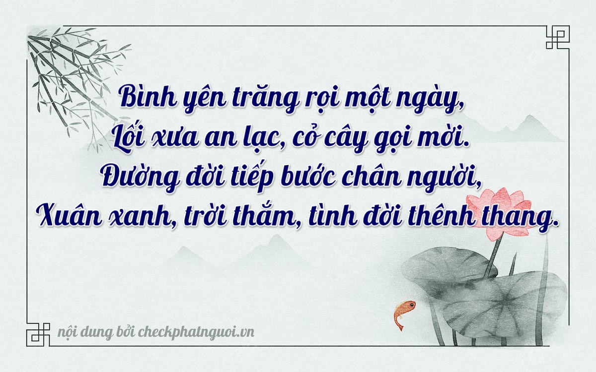 Bài thơ ý nghĩa cho <b>biển số 37AC-02715</b> tại website checkphatnguoi.vn