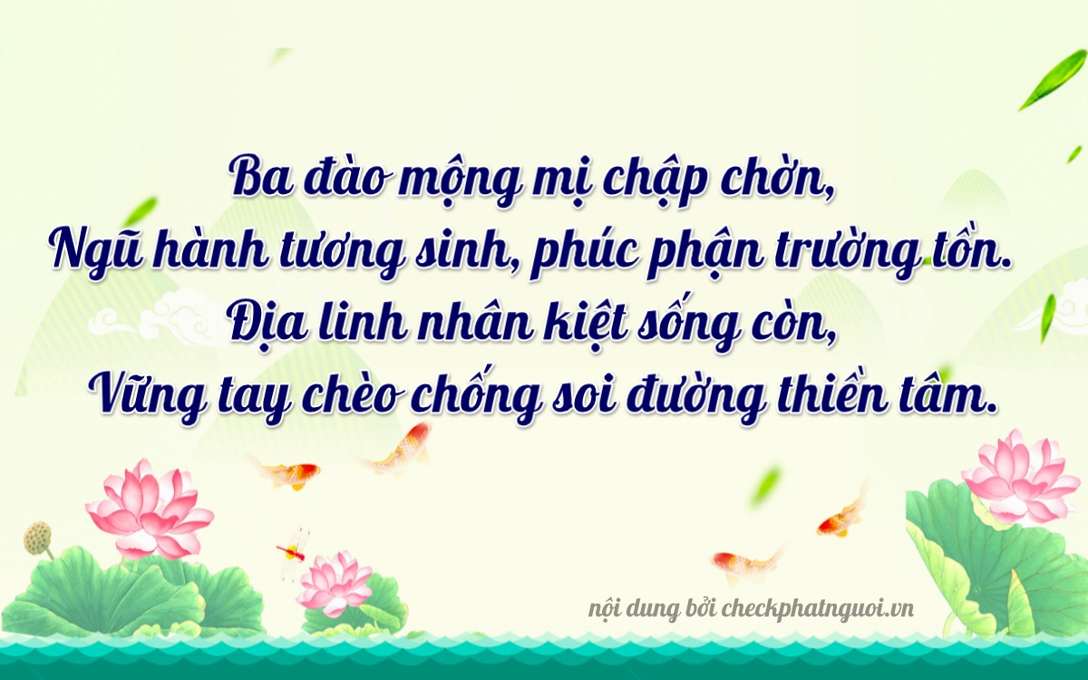 Bài thơ ý nghĩa cho <b>biển số 37AK-03329</b> tại website checkphatnguoi.vn