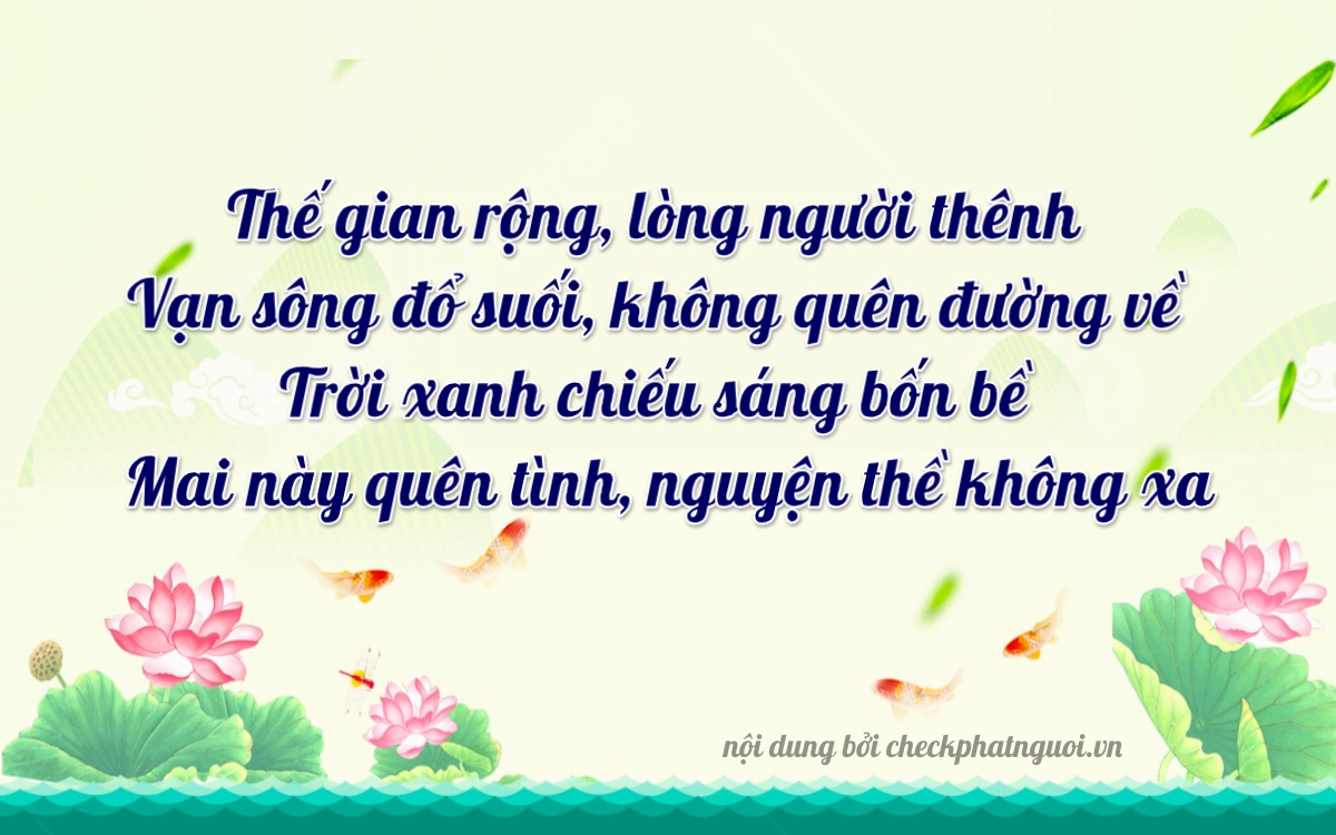 Bài thơ ý nghĩa cho <b>biển số 37AL-01739</b> tại website checkphatnguoi.vn