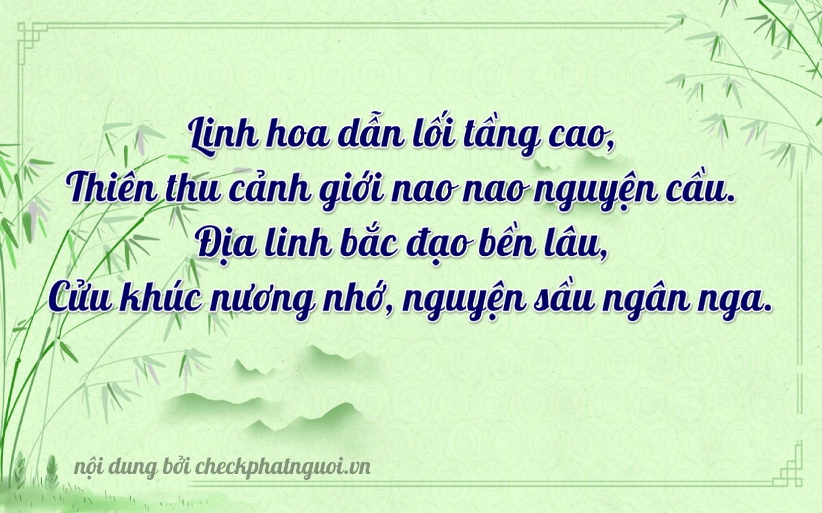 Bài thơ ý nghĩa cho <b>biển số 37AN-02957</b> tại website checkphatnguoi.vn