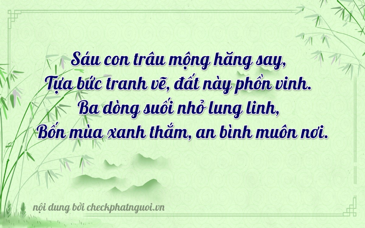 Bài thơ ý nghĩa cho <b>biển số 37B-06374</b> tại website checkphatnguoi.vn