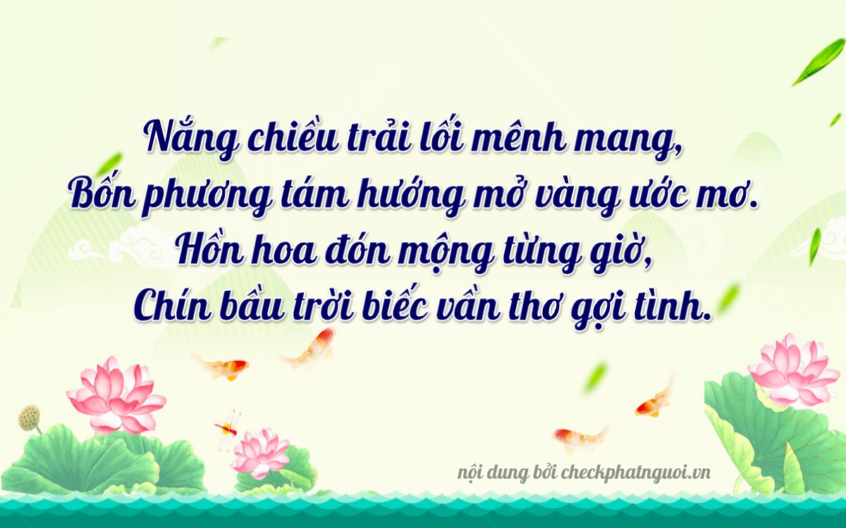 Bài thơ ý nghĩa cho <b>biển số 37B1-47132</b> tại website checkphatnguoi.vn