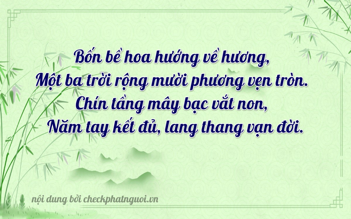 Bài thơ ý nghĩa cho <b>biển số 37B-14953</b> tại website checkphatnguoi.vn