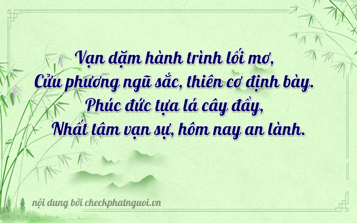 Bài thơ ý nghĩa cho <b>biển số 37B-19213</b> tại website checkphatnguoi.vn