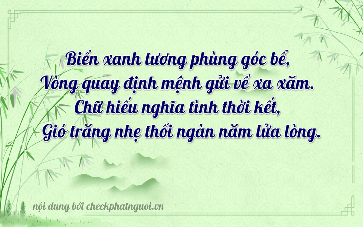 Bài thơ ý nghĩa cho <b>biển số 37B1-98098</b> tại website checkphatnguoi.vn