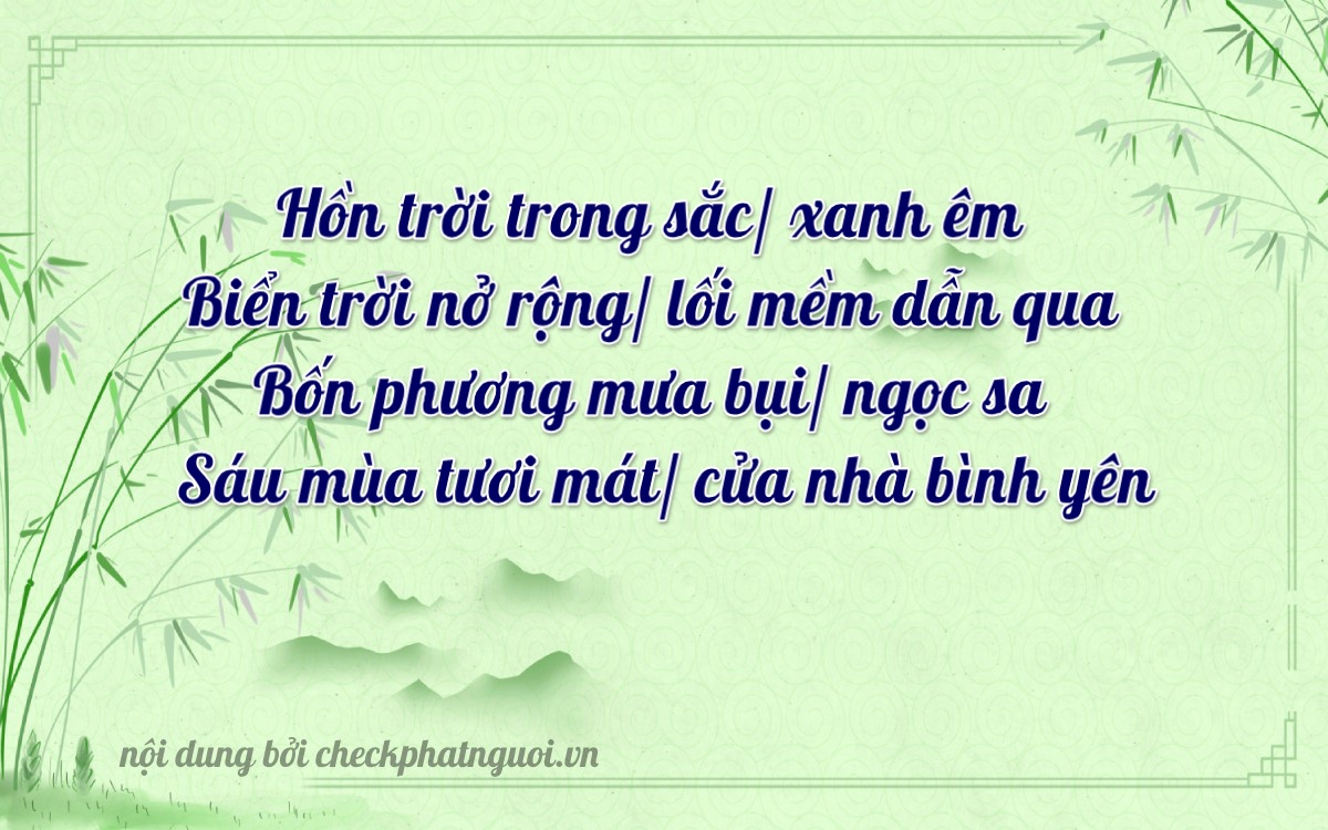 Bài thơ ý nghĩa cho <b>biển số 37B2-02366</b> tại website checkphatnguoi.vn