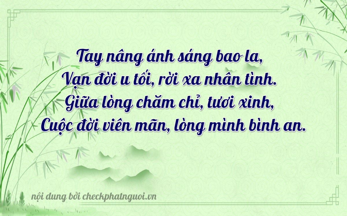 Bài thơ ý nghĩa cho <b>biển số 37B2-09968</b> tại website checkphatnguoi.vn