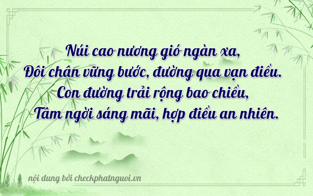 Bài thơ ý nghĩa cho <b>biển số 37B2-16242</b> tại website checkphatnguoi.vn