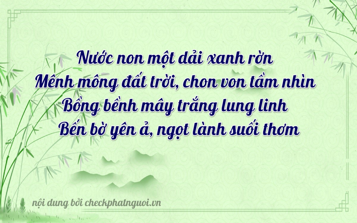 Bài thơ ý nghĩa cho <b>biển số 37B2-42809</b> tại website checkphatnguoi.vn