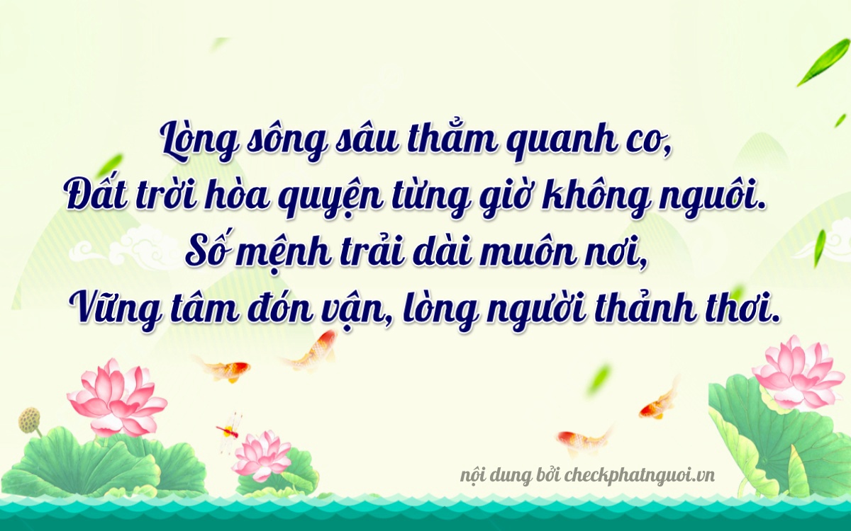 Bài thơ ý nghĩa cho <b>biển số 37B2-65474</b> tại website checkphatnguoi.vn