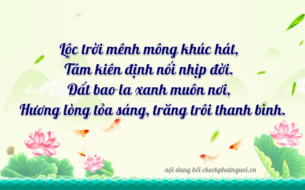 Bài thơ ý nghĩa cho <b>biển số 37B-26804</b> tại website checkphatnguoi.vn