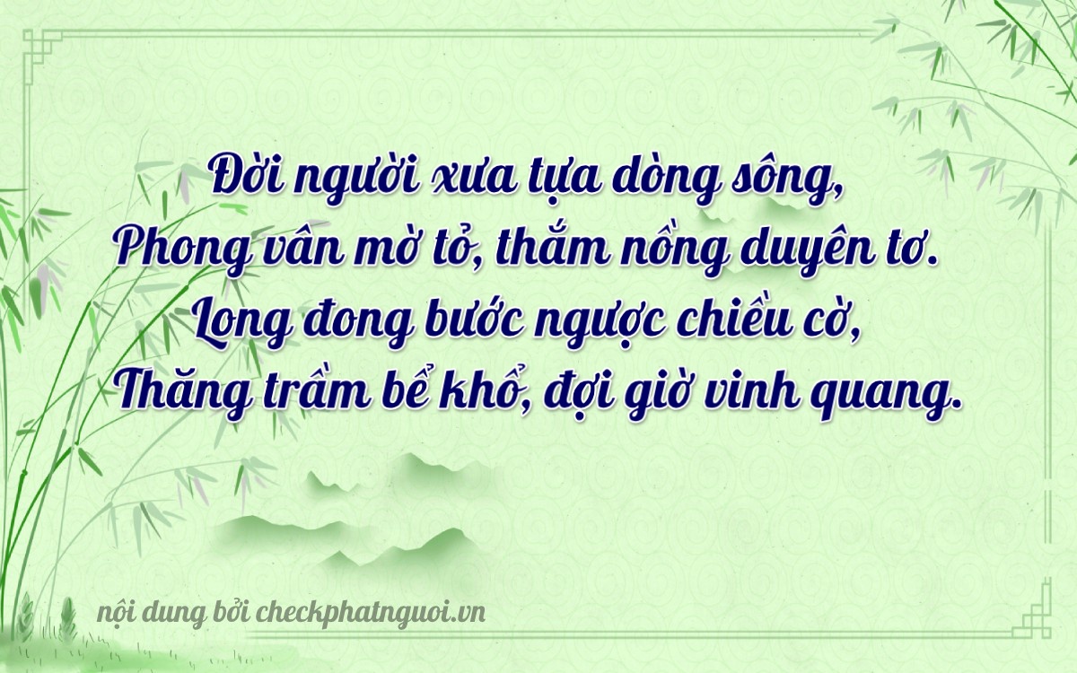 Bài thơ ý nghĩa cho <b>biển số 37B2-68293</b> tại website checkphatnguoi.vn