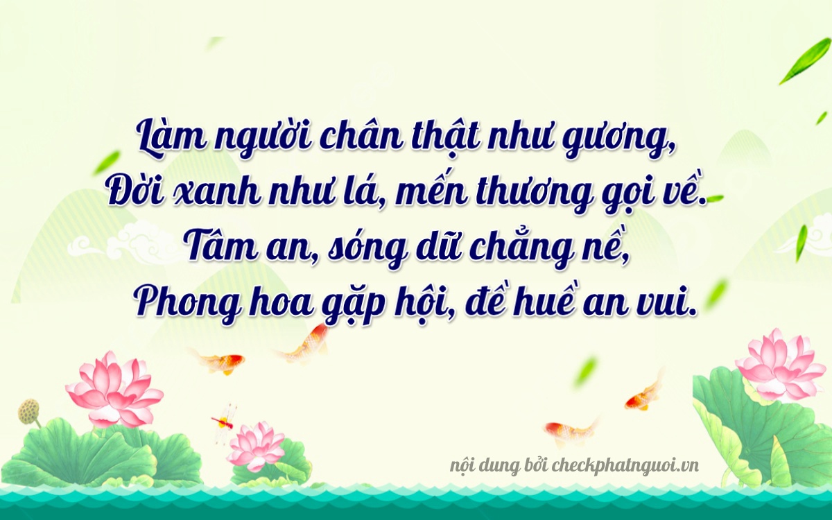 Bài thơ ý nghĩa cho <b>biển số 37B2-85108</b> tại website checkphatnguoi.vn