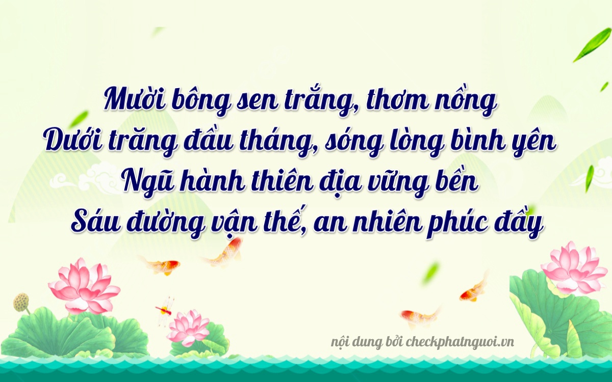 Bài thơ ý nghĩa cho <b>biển số 37B3-10586</b> tại website checkphatnguoi.vn