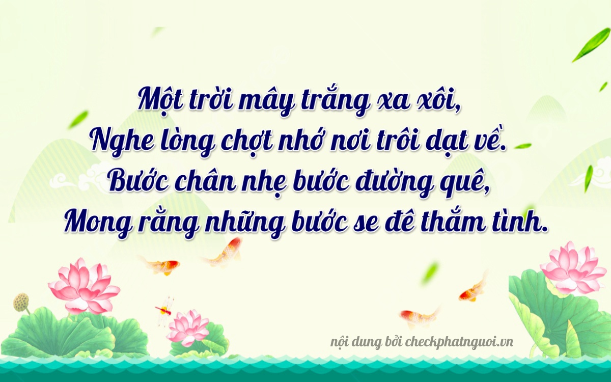 Bài thơ ý nghĩa cho <b>biển số 37B3-11050</b> tại website checkphatnguoi.vn