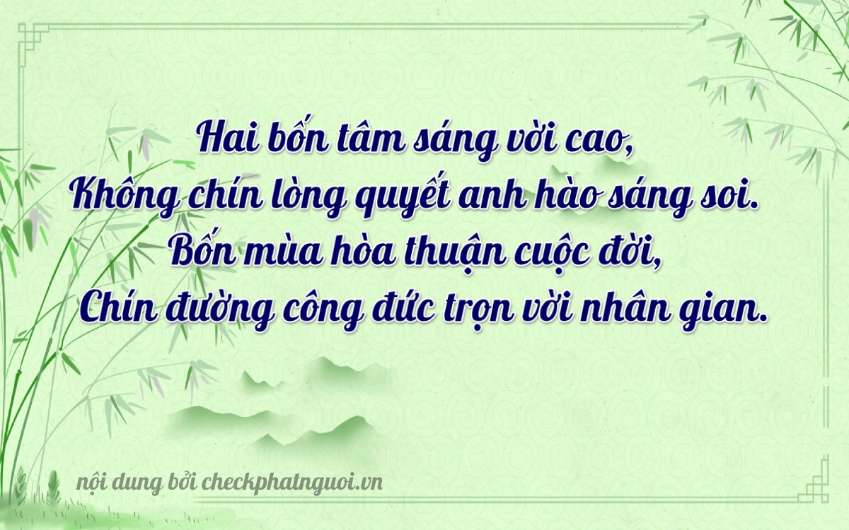 Bài thơ ý nghĩa cho <b>biển số 37B3-24094</b> tại website checkphatnguoi.vn