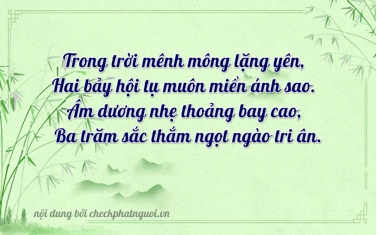 Bài thơ ý nghĩa cho <b>biển số 37B3-26283</b> tại website checkphatnguoi.vn